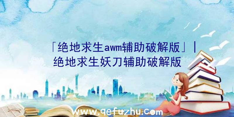 「绝地求生awm辅助破解版」|绝地求生妖刀辅助破解版
